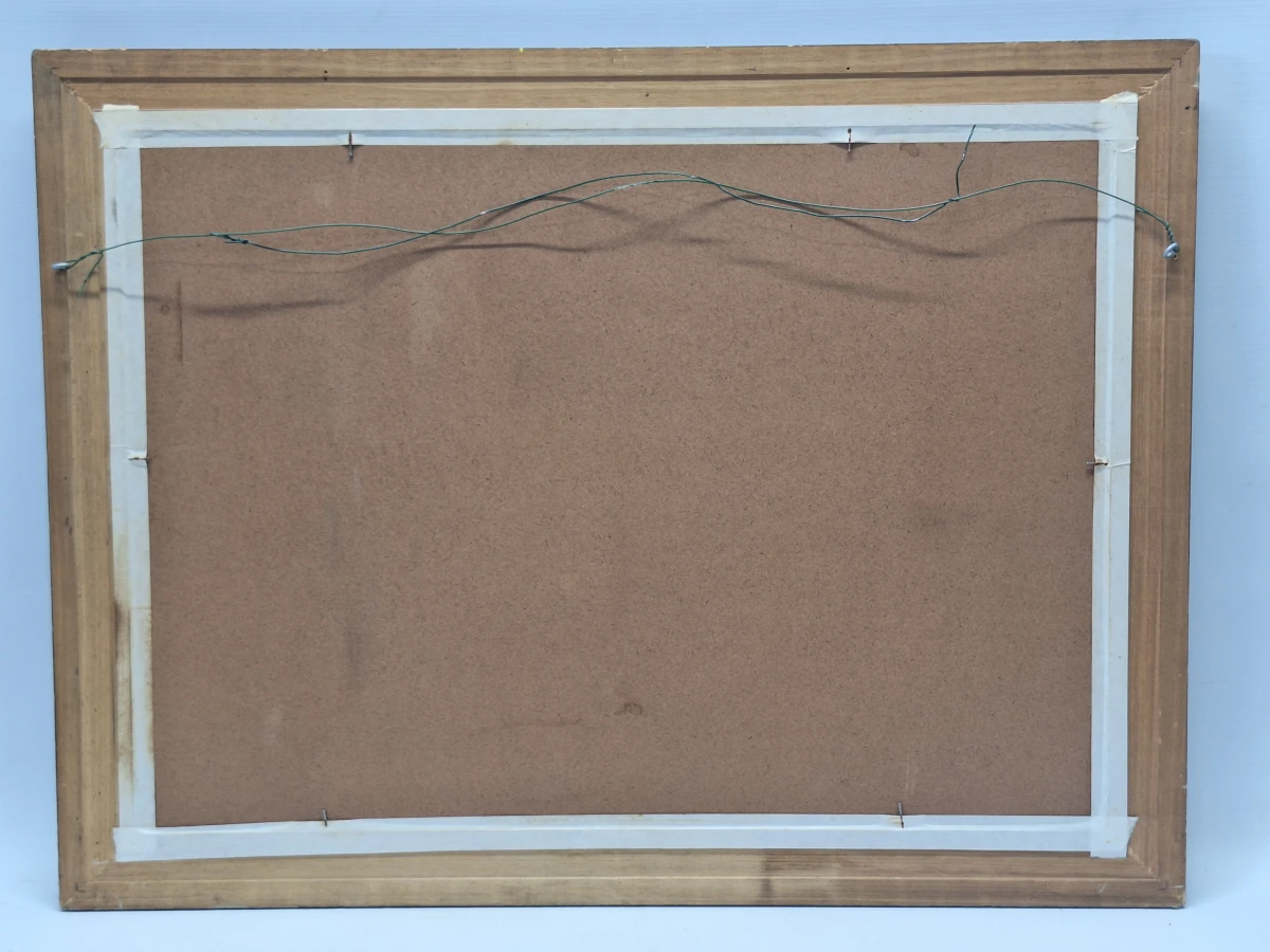 Pasteltekening "Lembeke", boslandschap (1998) - Marie-Madeleine Eyland-Legrain