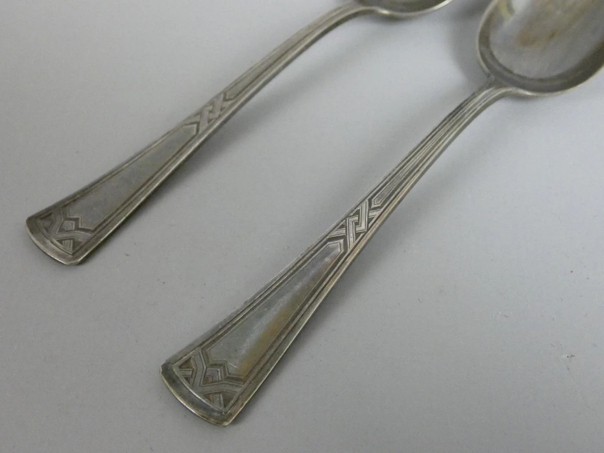 4 Art Deco lepeltjes