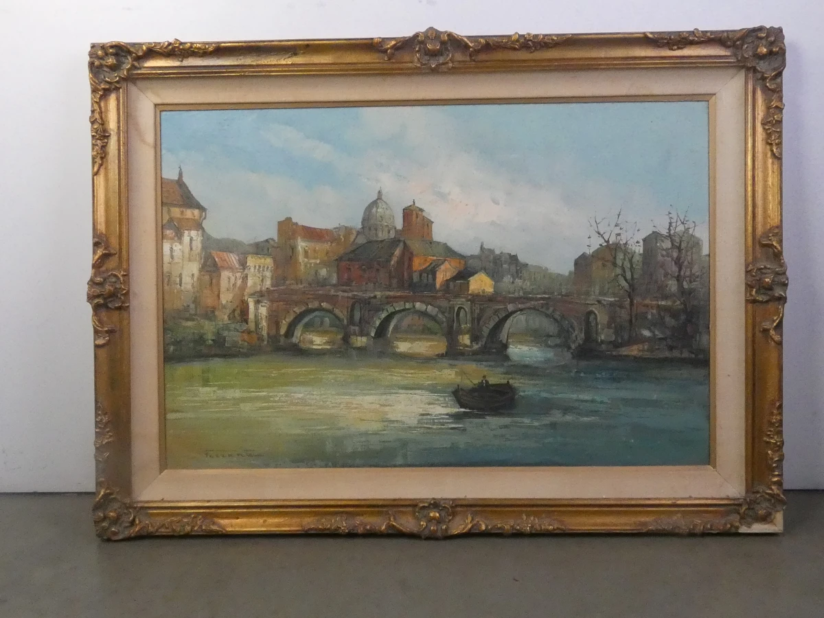 Decoratief olieverfschilderij op doek