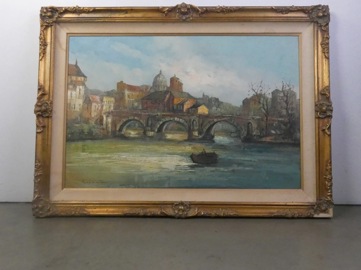 Decoratief olieverfschilderij op doek