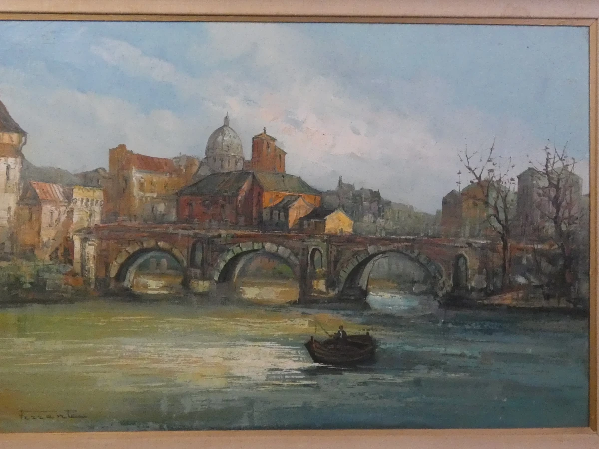 Decoratief olieverfschilderij op doek