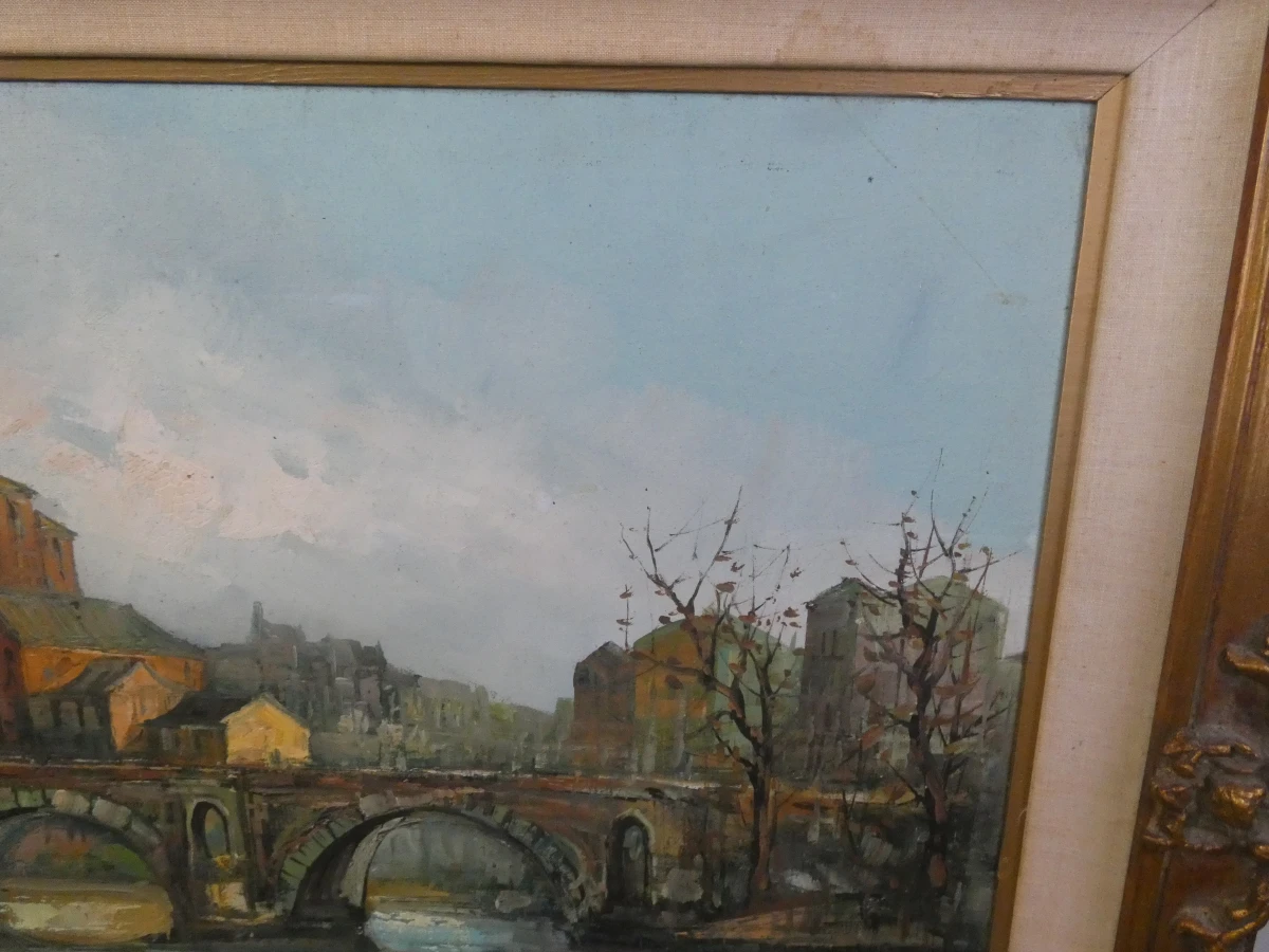 Decoratief olieverfschilderij op doek
