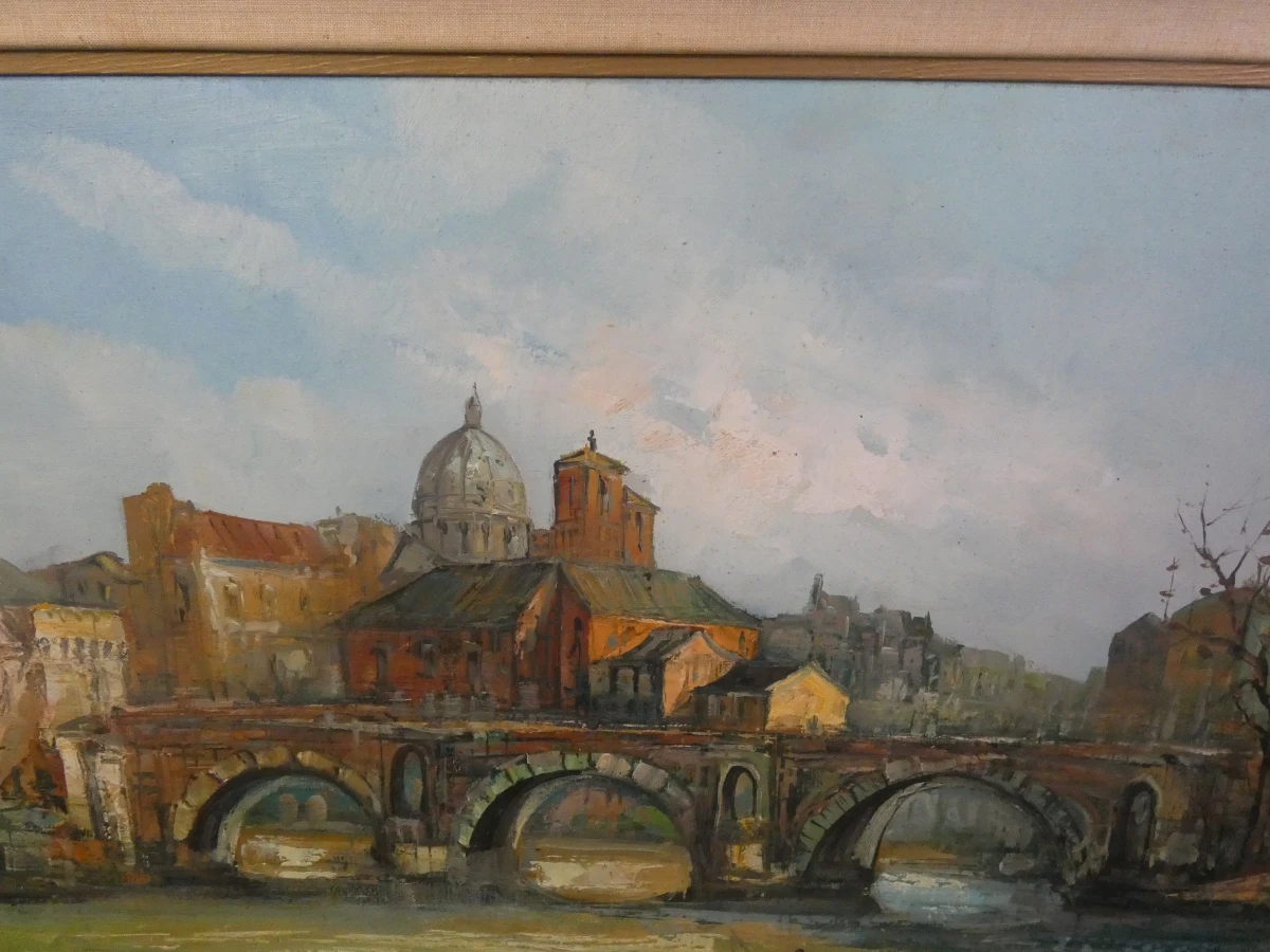 Decoratief olieverfschilderij op doek