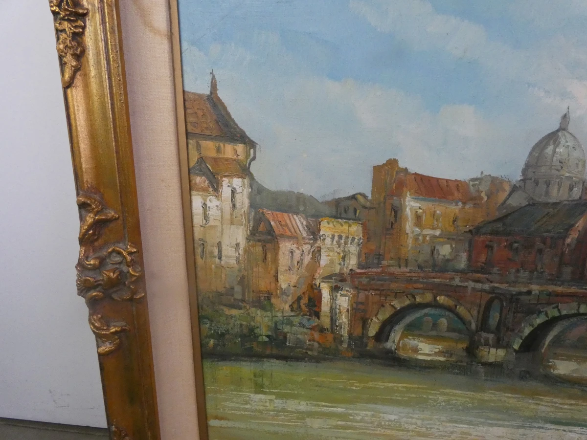 Decoratief olieverfschilderij op doek