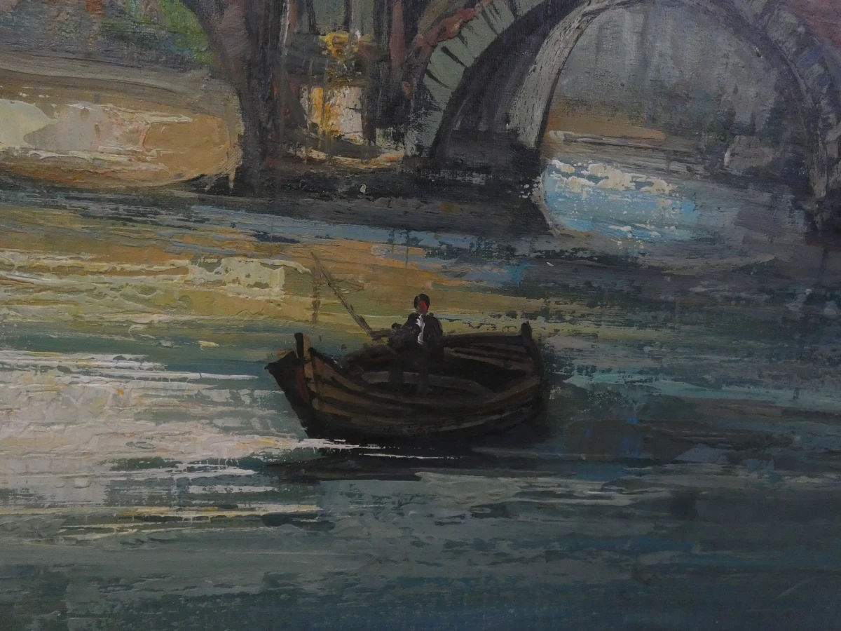 Decoratief olieverfschilderij op doek