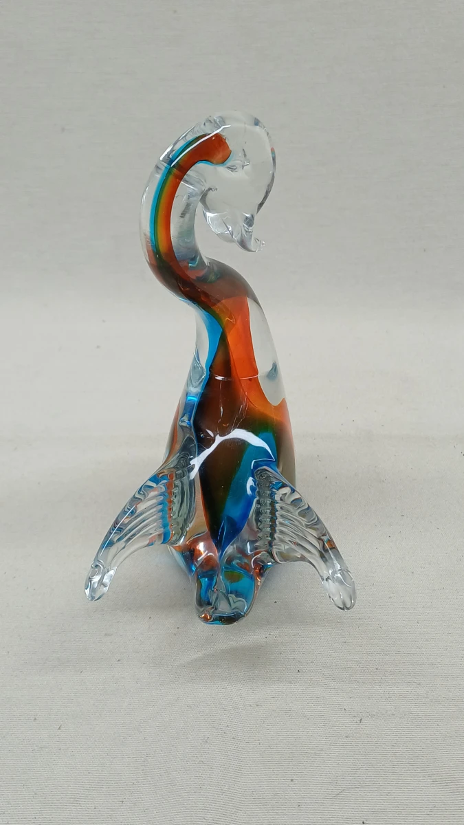 Glazen vogel in Murano-stijl