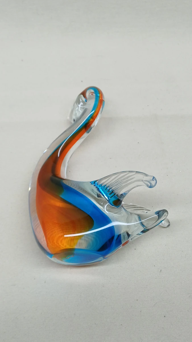 Glazen vogel in Murano-stijl