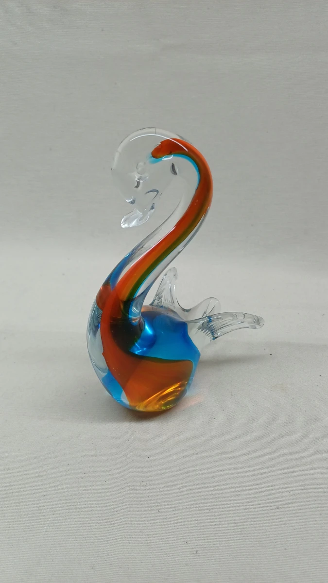Glazen vogel in Murano-stijl