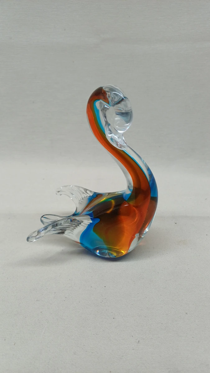 Glazen vogel in Murano-stijl