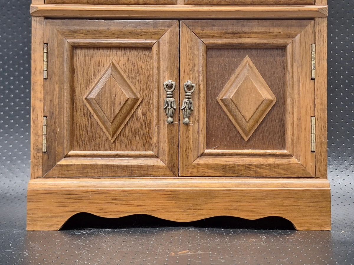 Charmant vintage sieradenkastje in secretaresse-stijl – Praktisch en decoratief