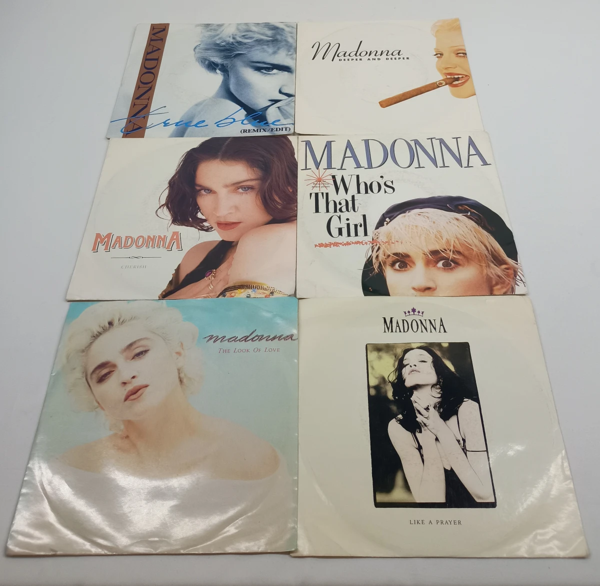 Lot van 6 singles van Madonna