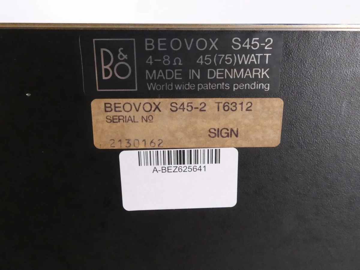 Set vintage Beovox S45-2 luidsprekers