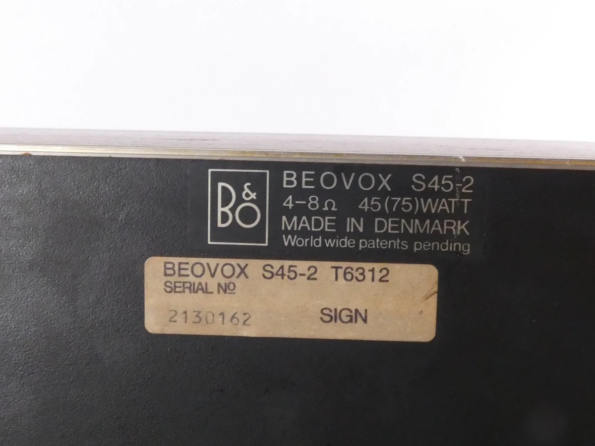 Set vintage Beovox S45-2 luidsprekers