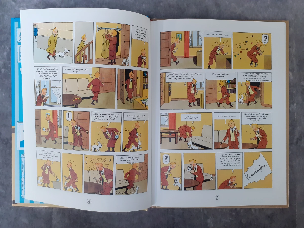 Strips: Set van 7 Kuifje albums in pocketversies - foto 3