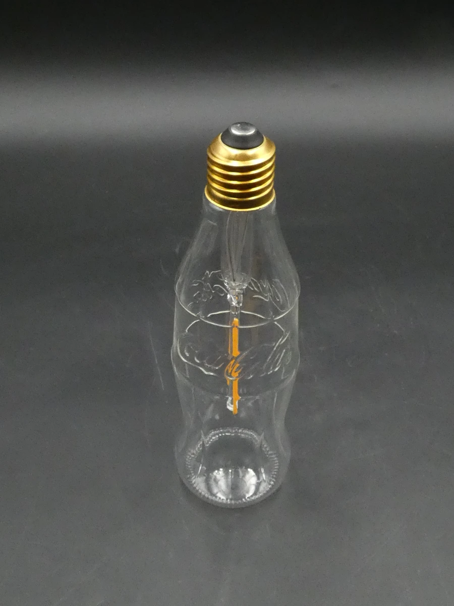 Vintage Coca-Cola wandlamp met flesvormige lamp