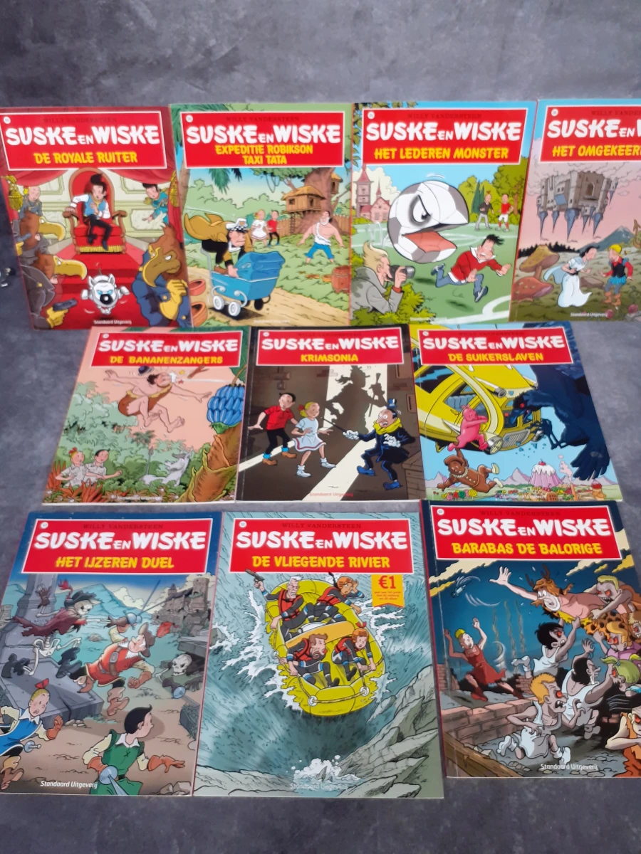 Strips: Lot van 10 Suske en Wiske albums - foto 2