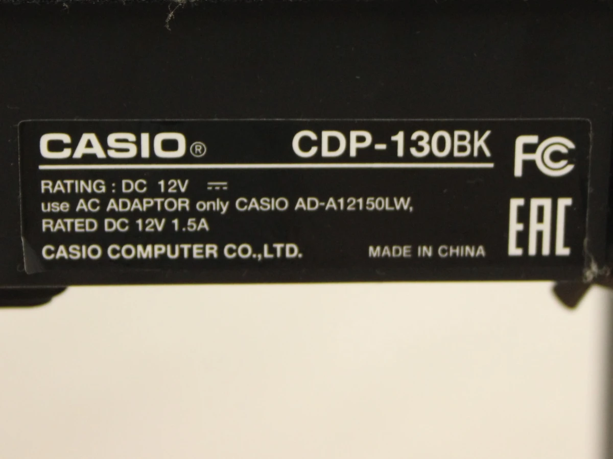 Casio CDP-130 BK Black digitale piano