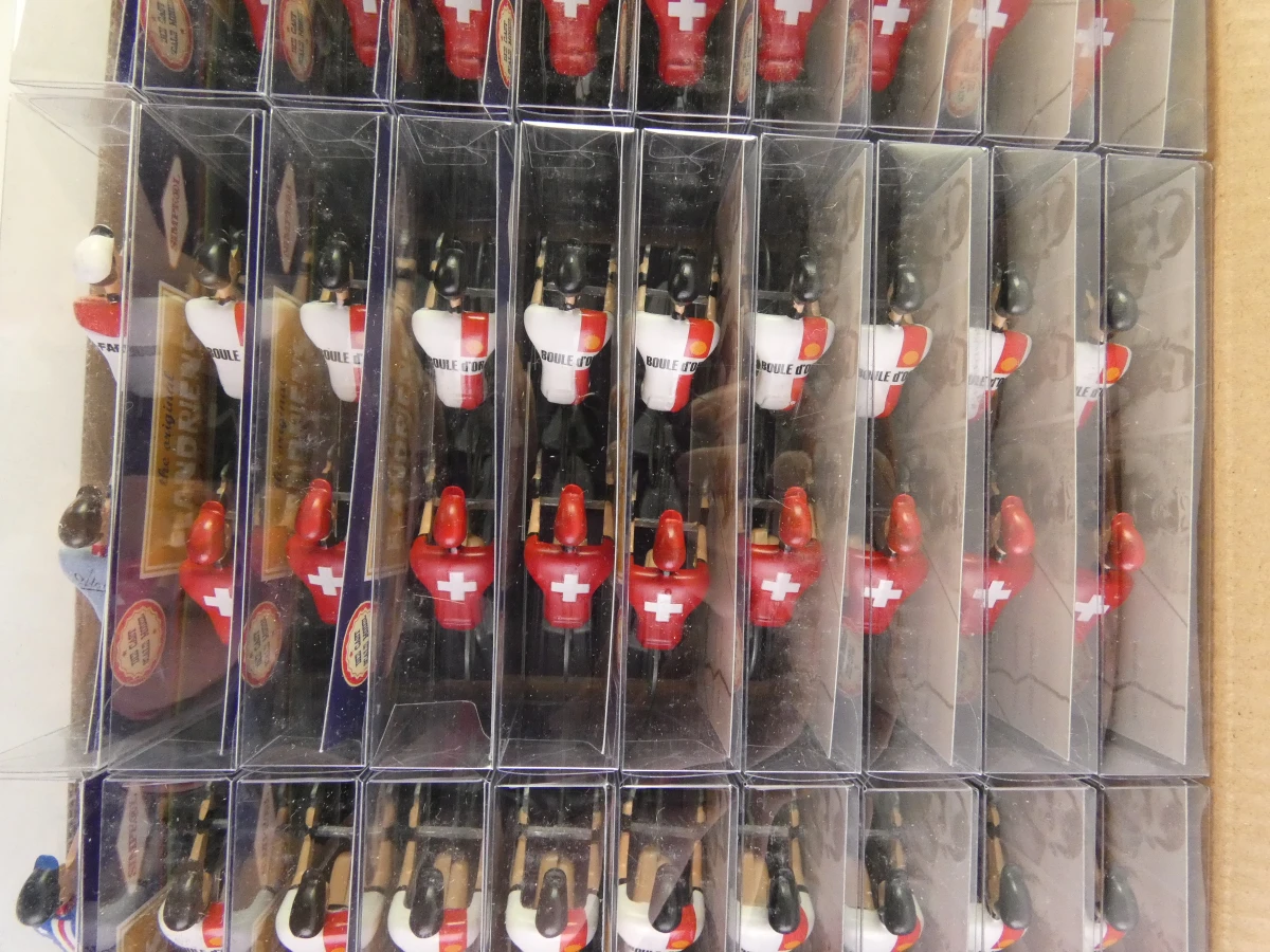Set van handgeschilderde Flandriens wielrenners in originele doos