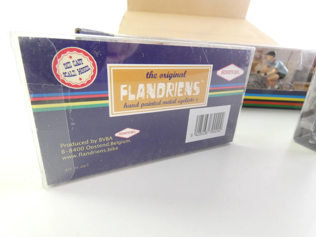 Set van handgeschilderde Flandriens wielrenners in originele doos