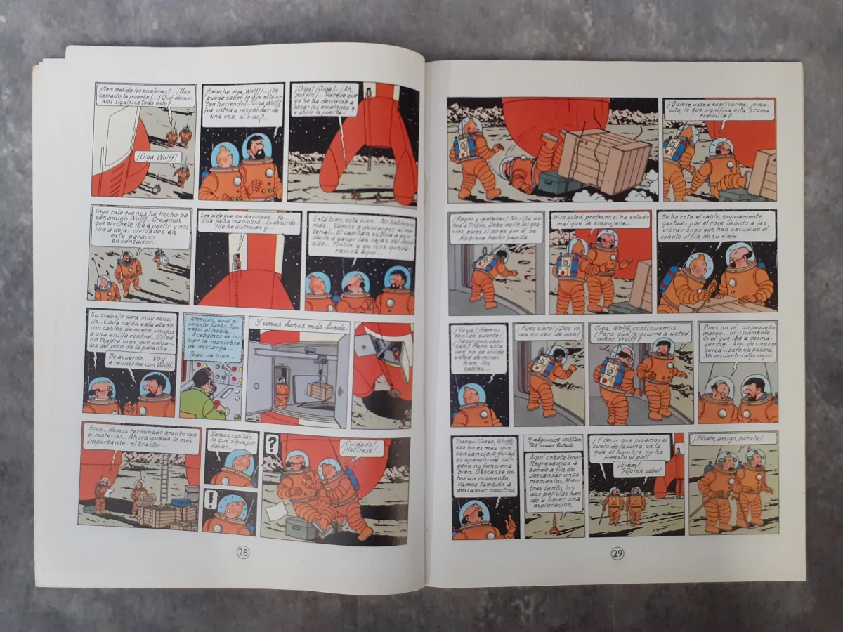 Strips: Mannen op de maan verzamelpakket (met 5 strips en 6 dozen) - foto 8