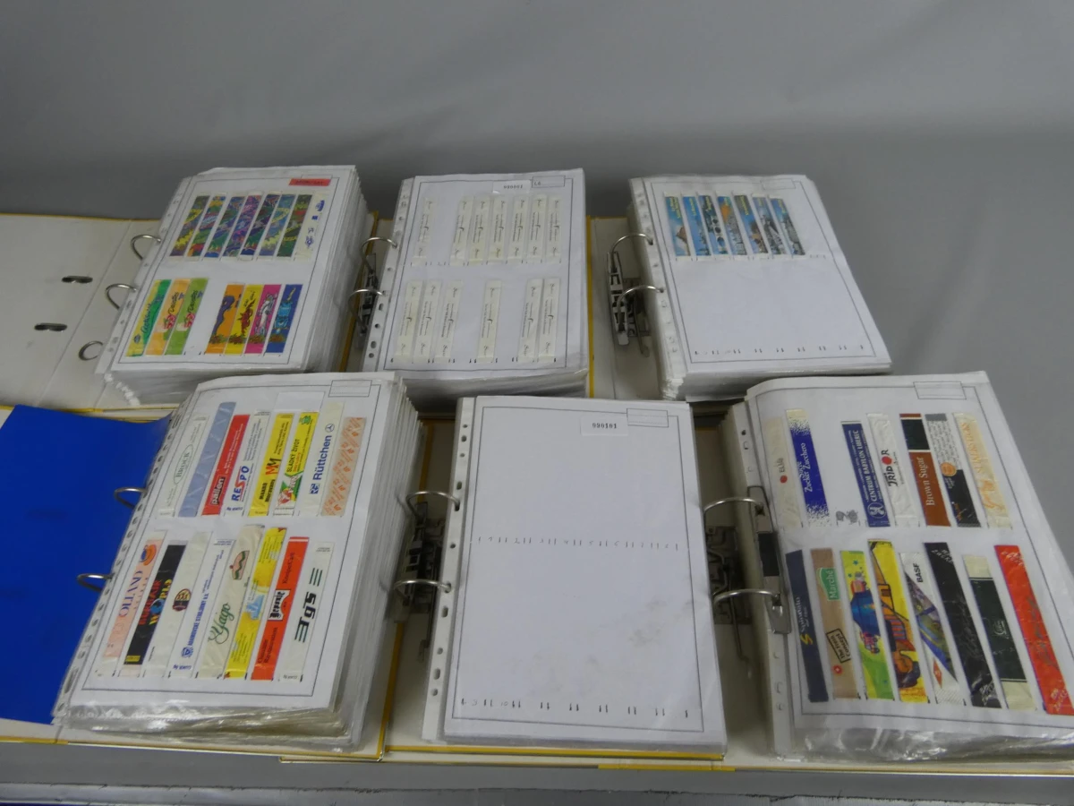 6 mappen met suikerbuisjes