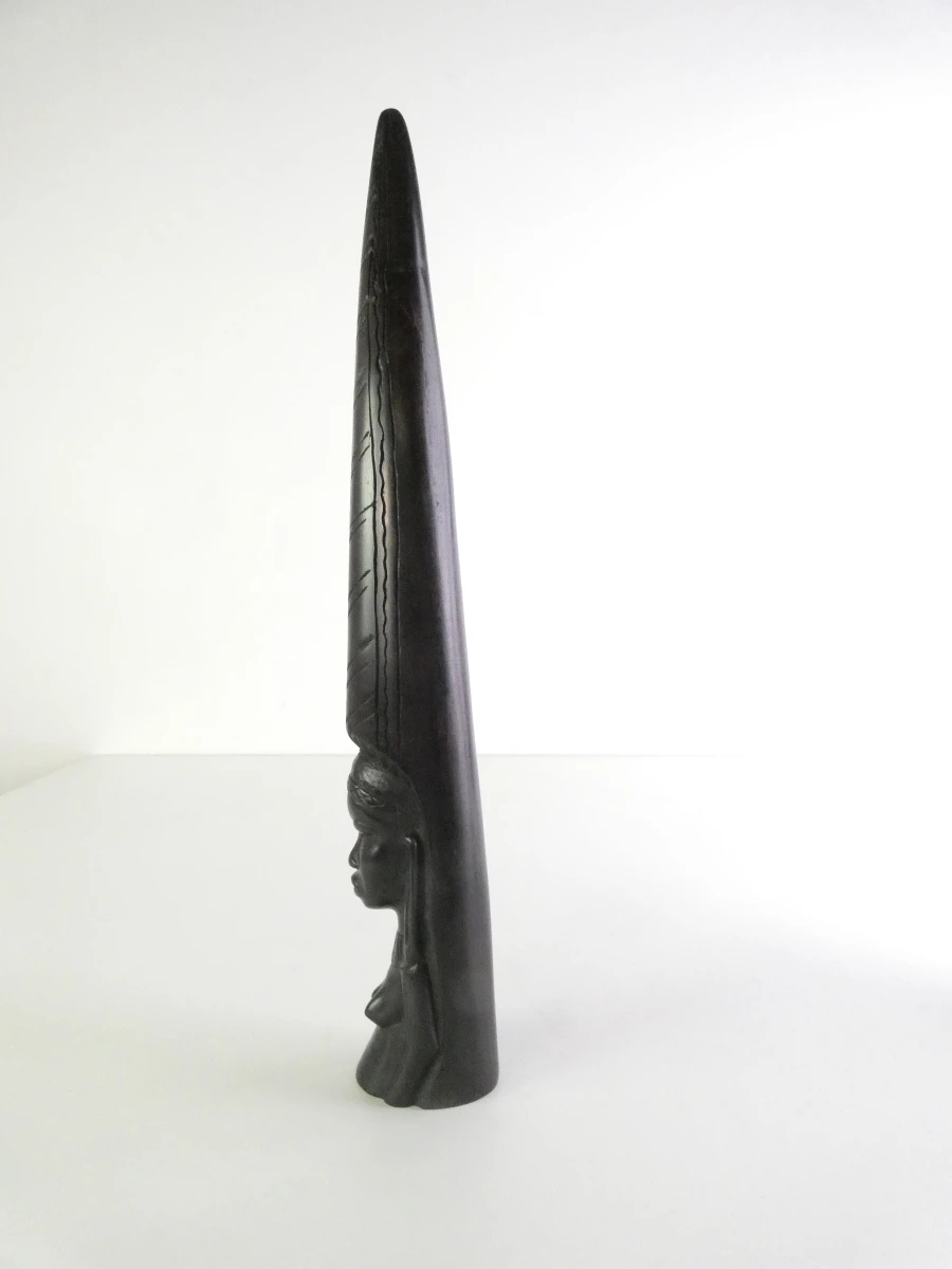 Handgesneden ebbenhouten Afrikaanse vrouwensculptuuren