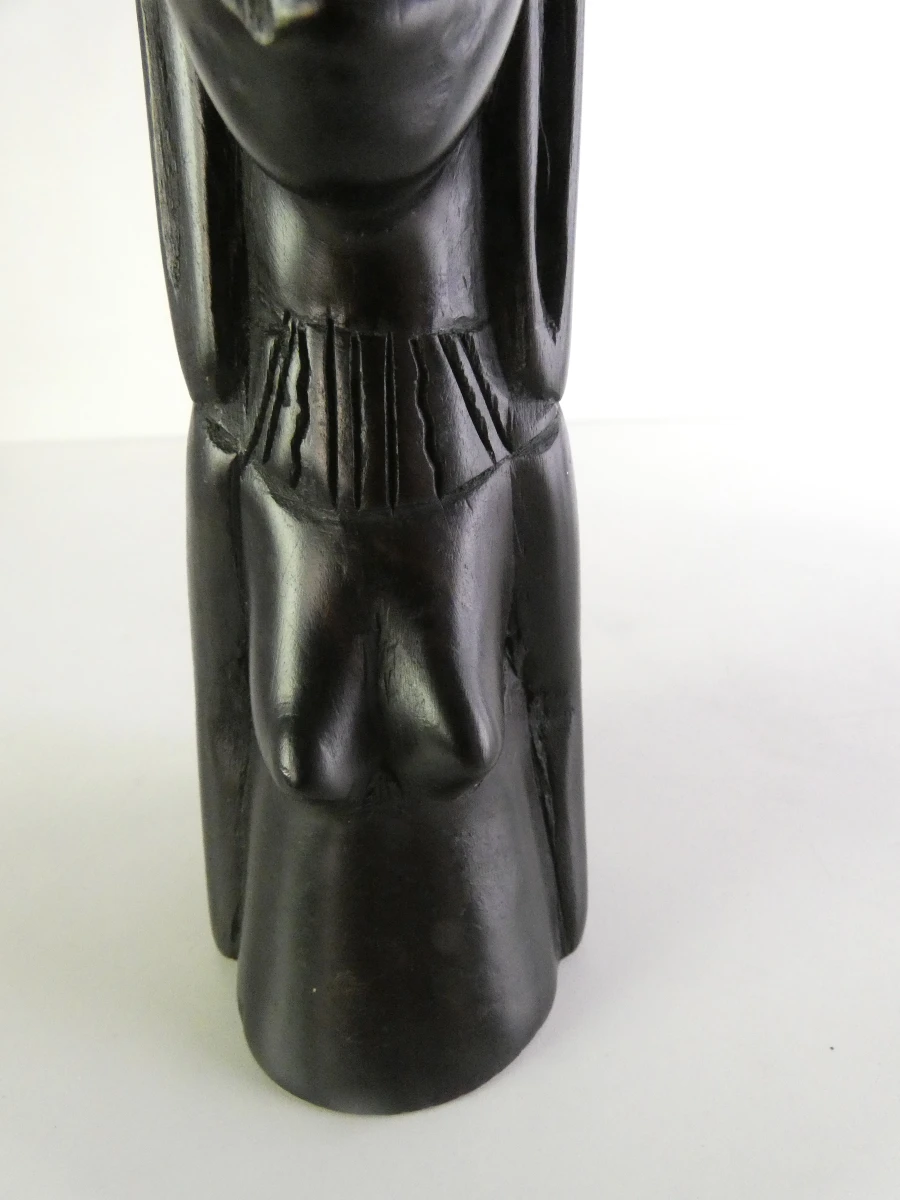 Handgesneden ebbenhouten Afrikaanse vrouwensculptuuren