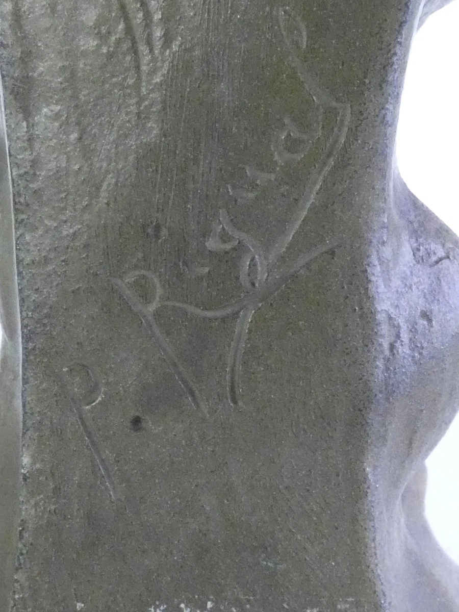 Bronzen Art Nouveau Vrouwenbeeld – Gesigneerd (P. Rigual)