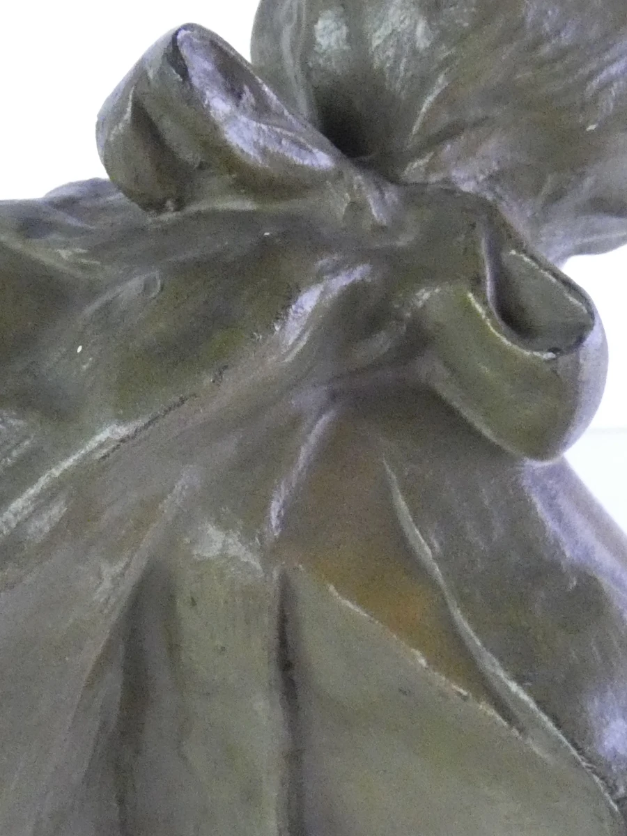 Bronzen Art Nouveau Vrouwenbeeld – Gesigneerd (P. Rigual)