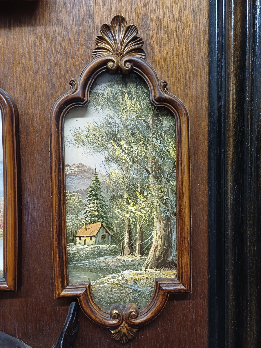 Antiek houten wandpaneel