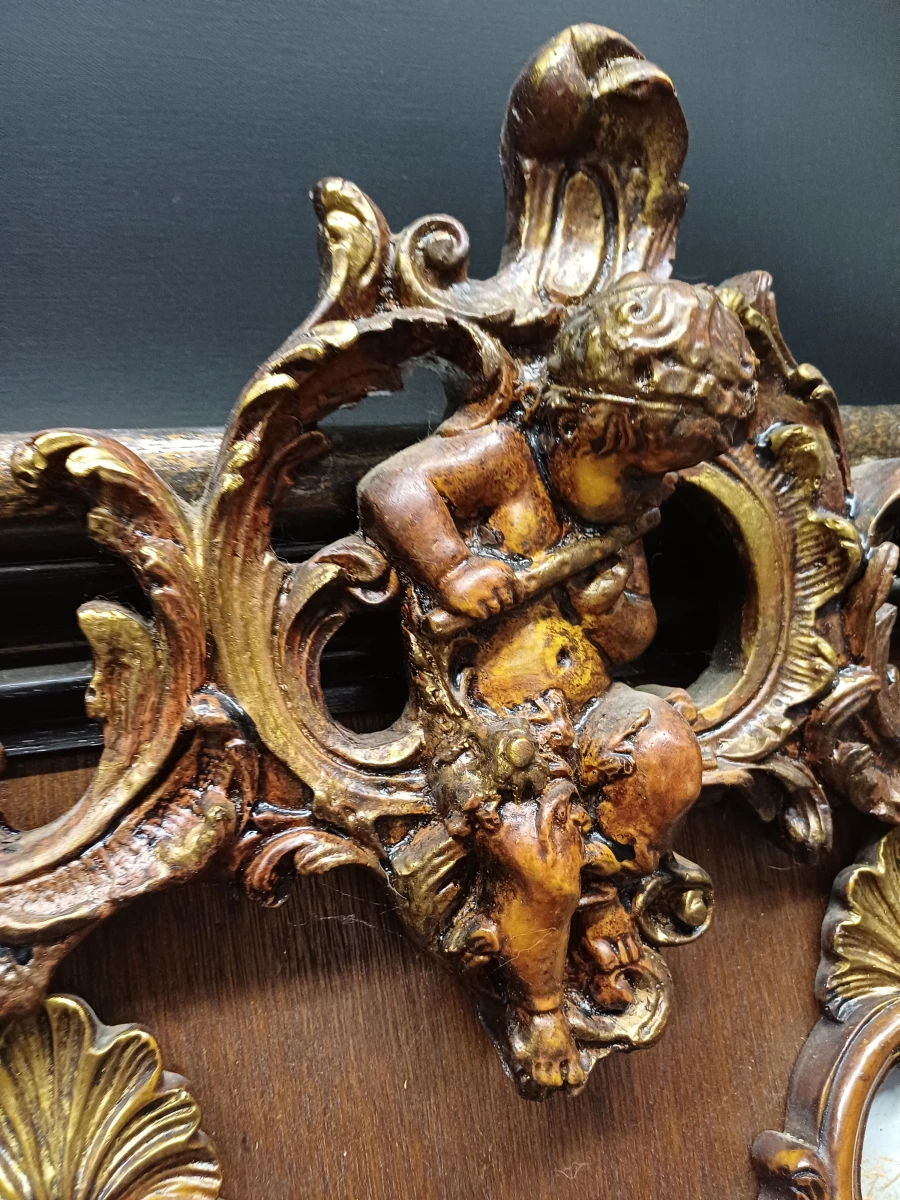 Antiek houten wandpaneel